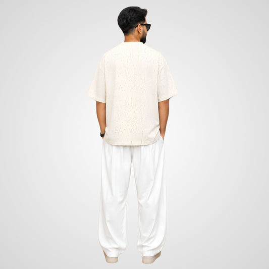 Drop Shoulder T-Shirt features an oversized