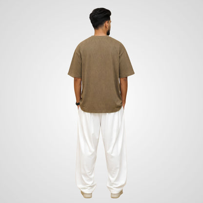 Drop Shoulder T-Shirt features an oversized